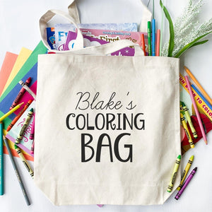 Personalized Coloring Tote-tote-Simply September