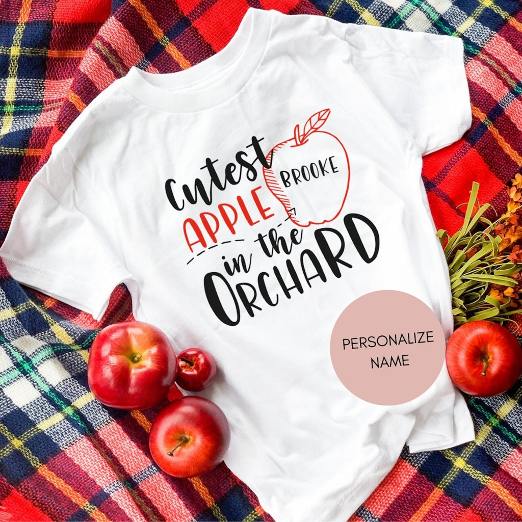Cutest Apple in the Orchard Personalized Children's Shirt-shirt-Simply September