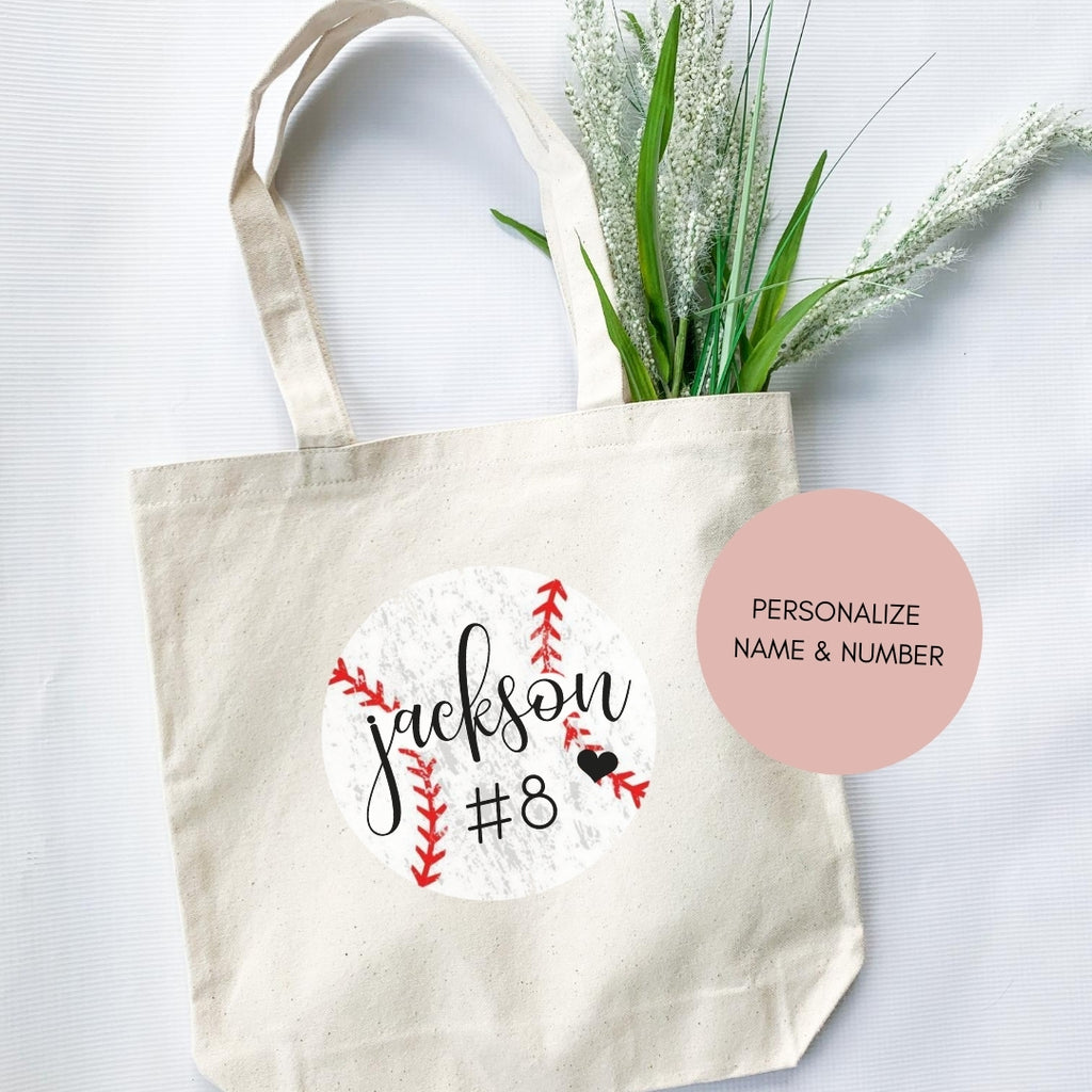 Personalized Baseball Mom Tote-tote-Simply September