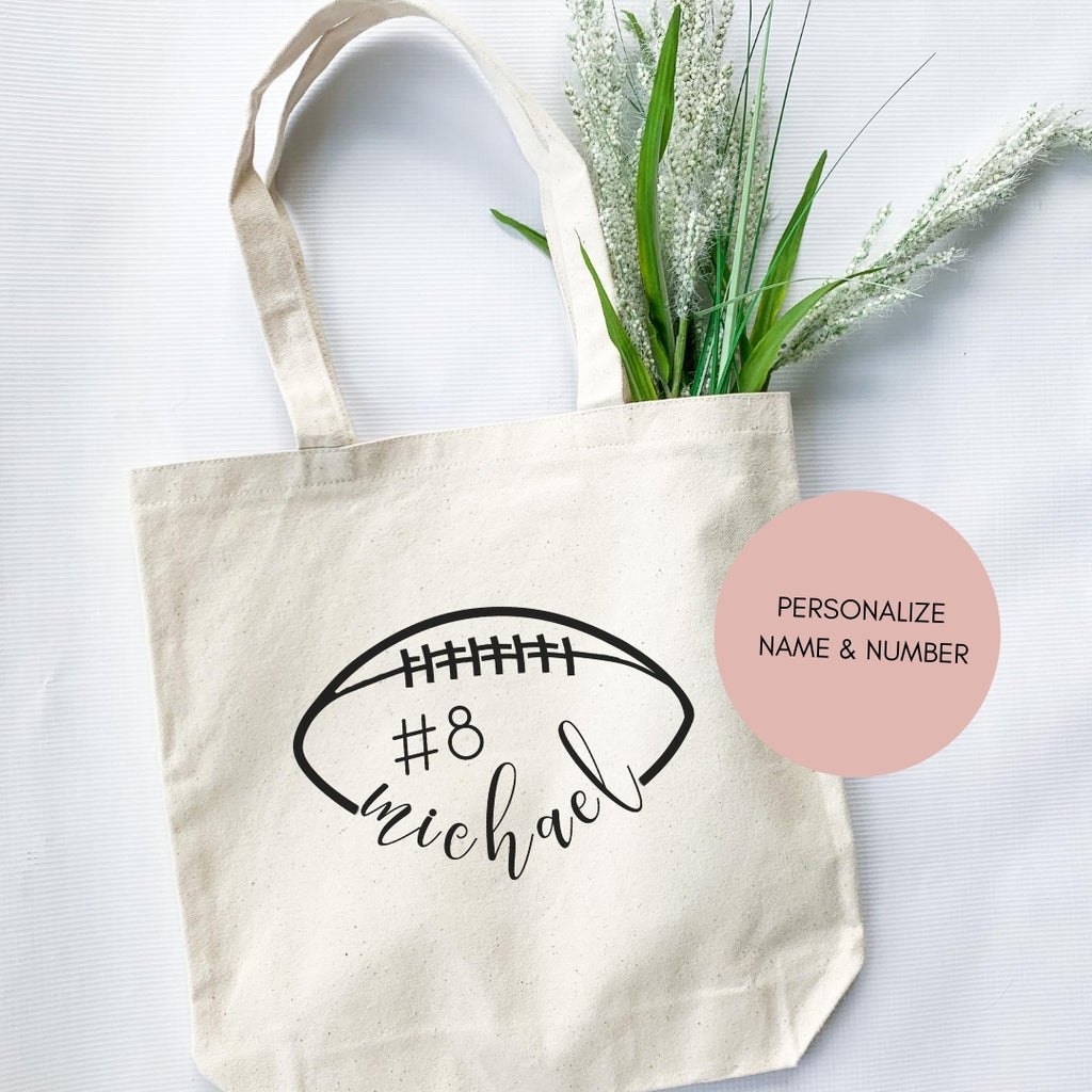 Personalized Football Mom Tote-tote-Simply September