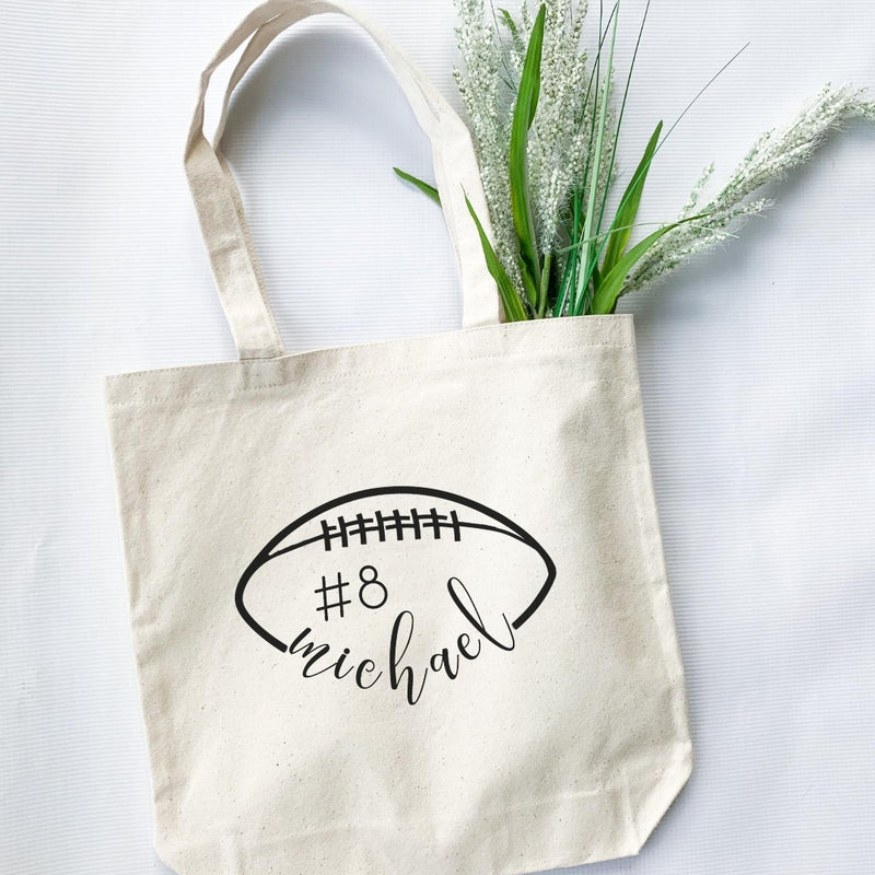 Personalized Football Mom Tote-tote-Simply September