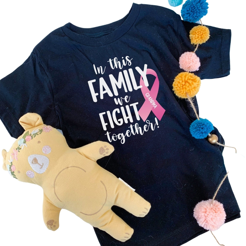Toddler- In this Family We Fight Together/ Family Cancer Support-shirt-Simply September