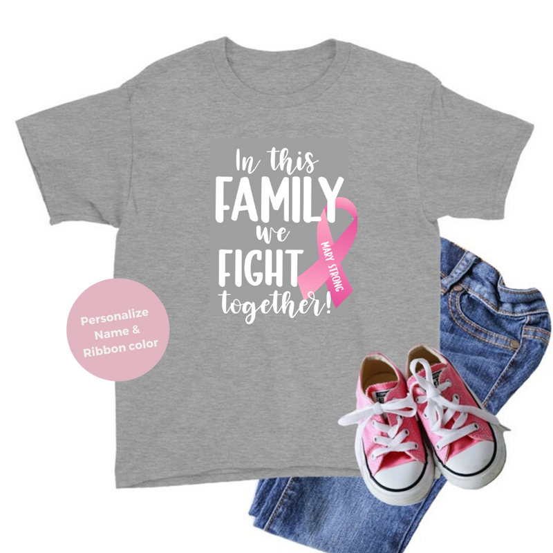 Youth- In This Family We Fight Together/ Family Cancer Support-shirt-Simply September