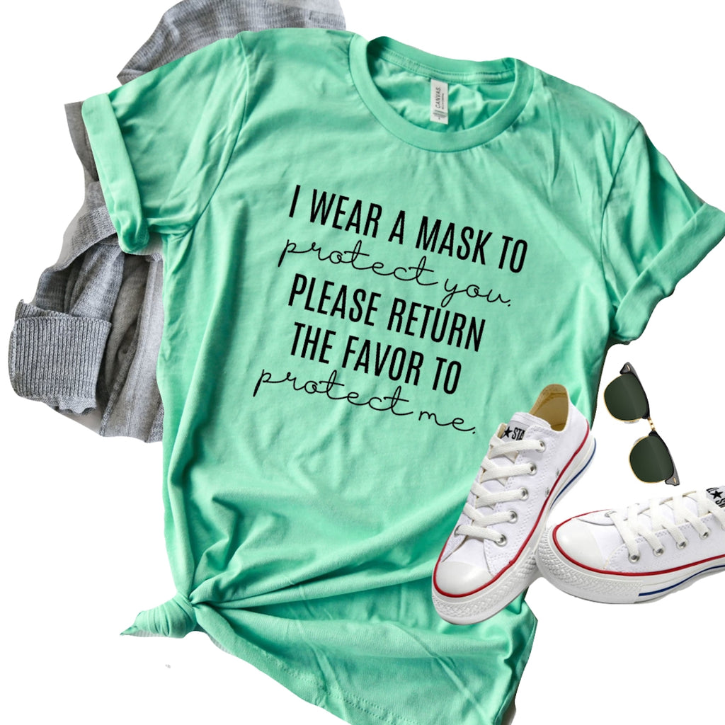 I Wear a Mask to Protect You-shirt-Simply September