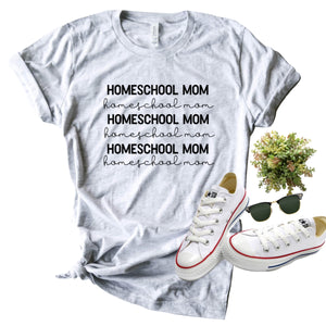 Homeschool Mom Shirt (Black Text) Shirt-shirt-Simply September