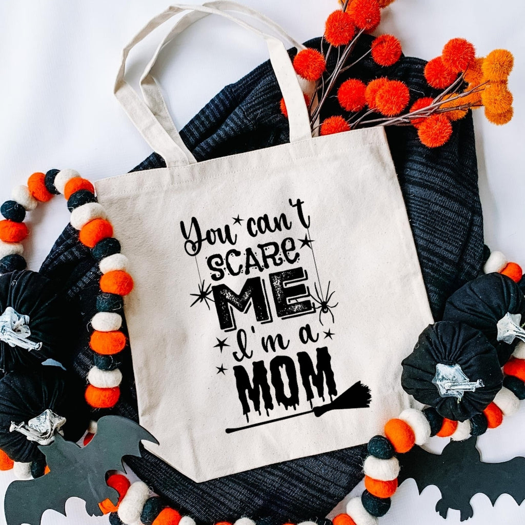 You Can't Scare Me, I'm a Mom Halloween Tote Bag-tote-Simply September