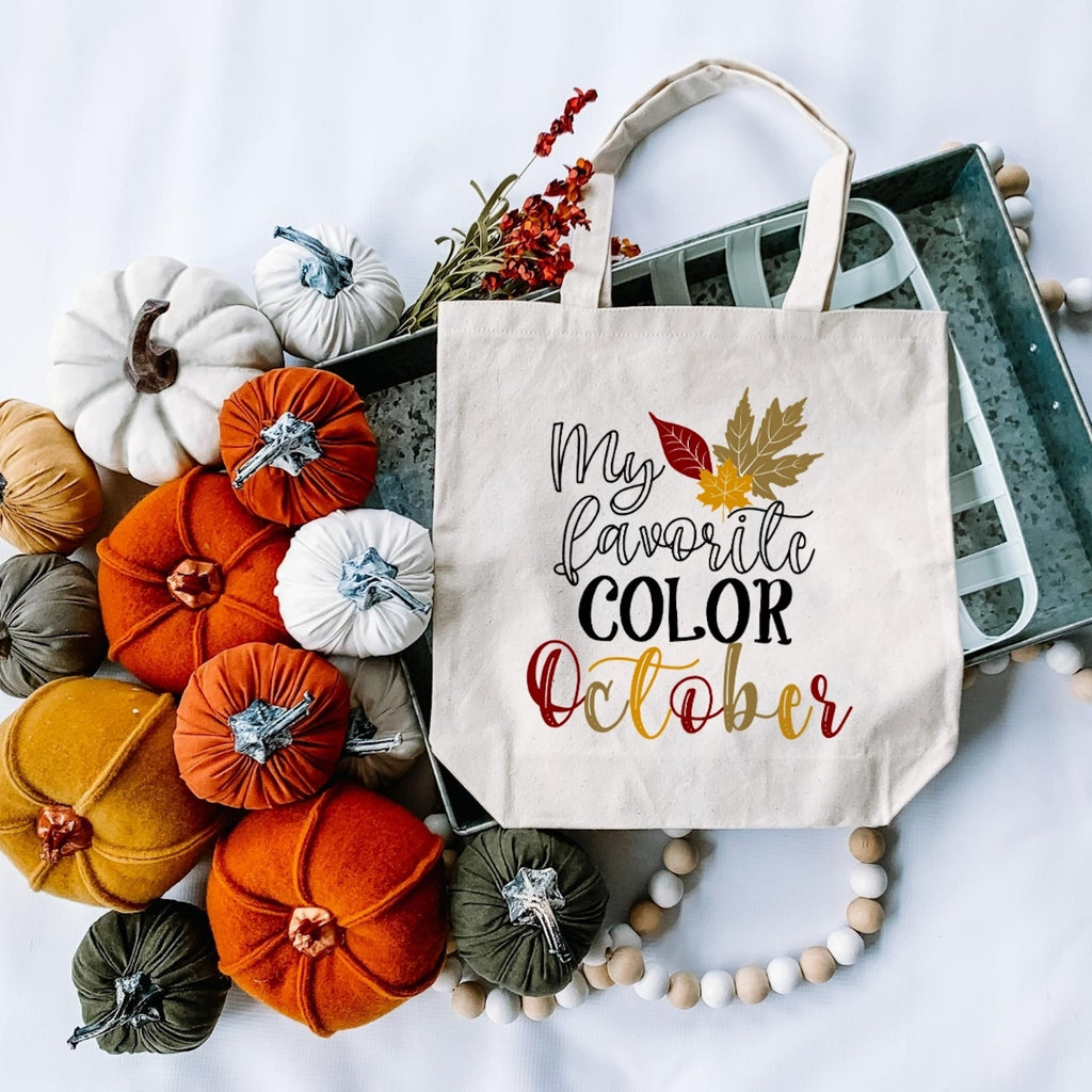 My Favorite Color is October Fall Tote Bag-tote-Simply September