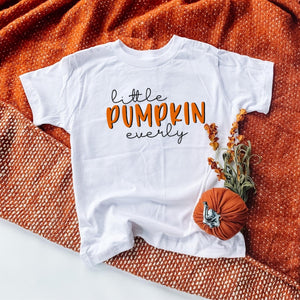 Little Pumpkin Children's Personalized Fall Shirt-shirt-Simply September