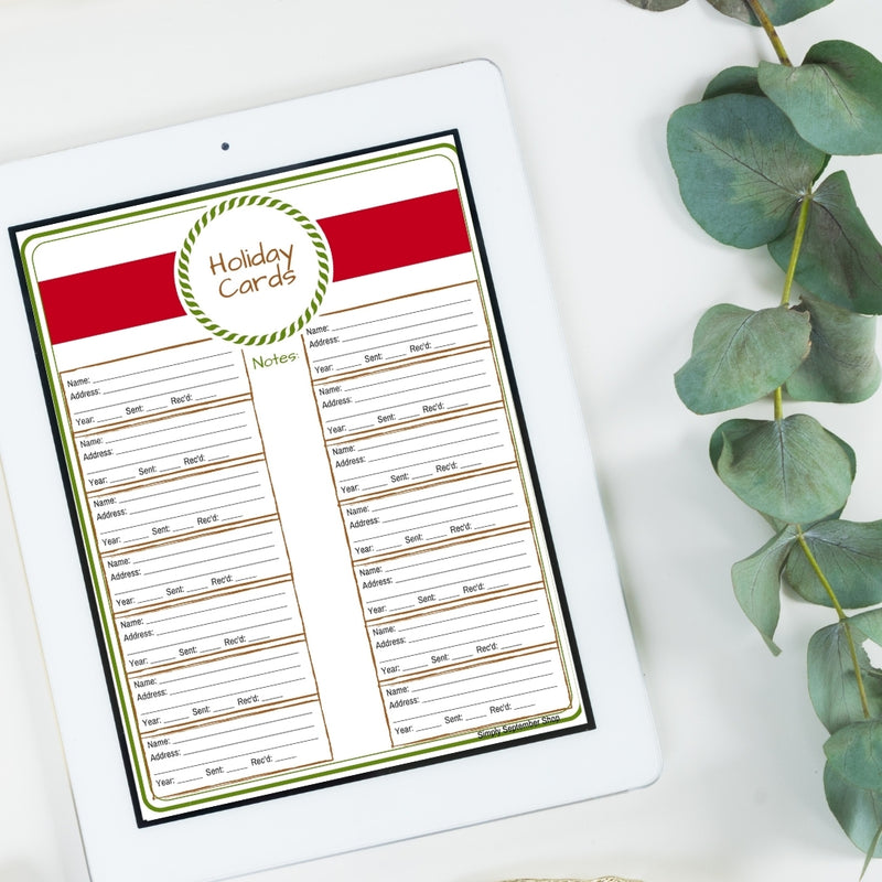 The Busy Woman's Holiday Organizational Booklet-printable-Simply September
