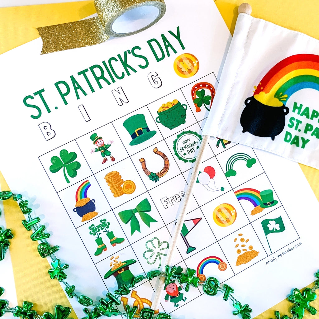St. Patrick's Day Bingo-printable-Simply September