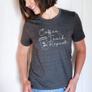 Coffee Teach Repeat-shirt-Simply September