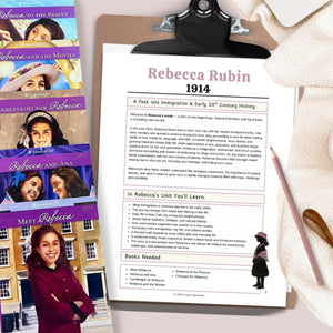 Rebecca 1914 Literature & History Unit Study | American Girl Inspired Curriculum | Printable Homeschool PDF | Immigration & Early 20th Century America