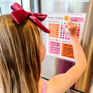 Summer Checklist for Kids (Reusable)