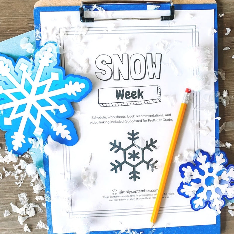 Snow Week Theme-printable-Simply September