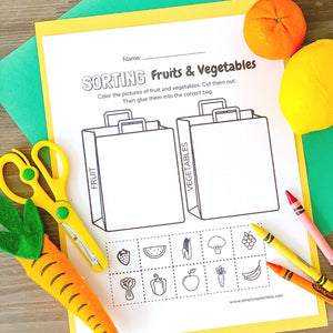 Fruits & Vegetables Week Theme-printable-Simply September