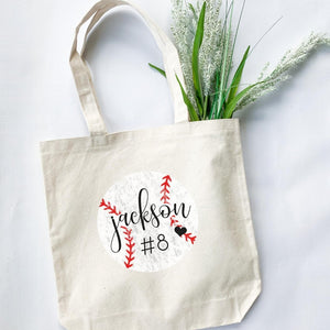 Personalized Baseball Mom Tote-tote-Simply September