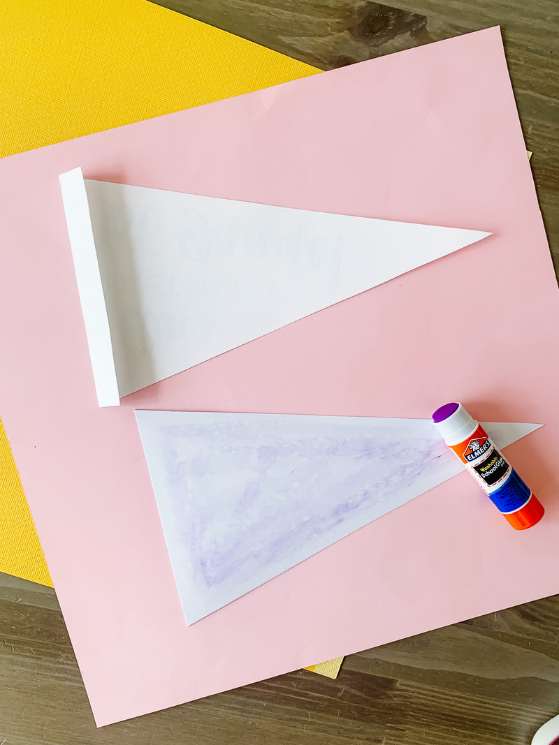 Custom First Day of School Pennant Flag