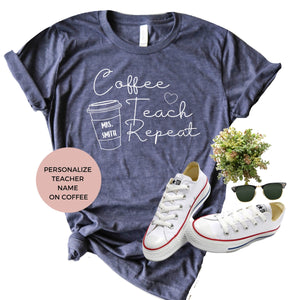 Coffee Teach Repeat-shirt-Simply September