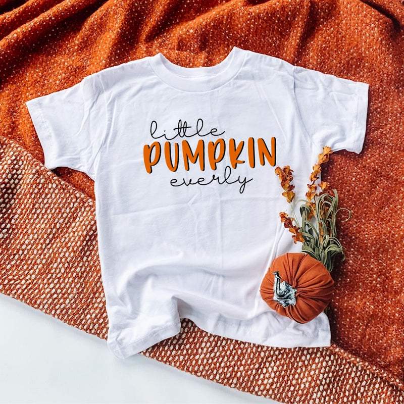 Little Pumpkin Children's Personalized Fall Shirt-shirt-Simply September