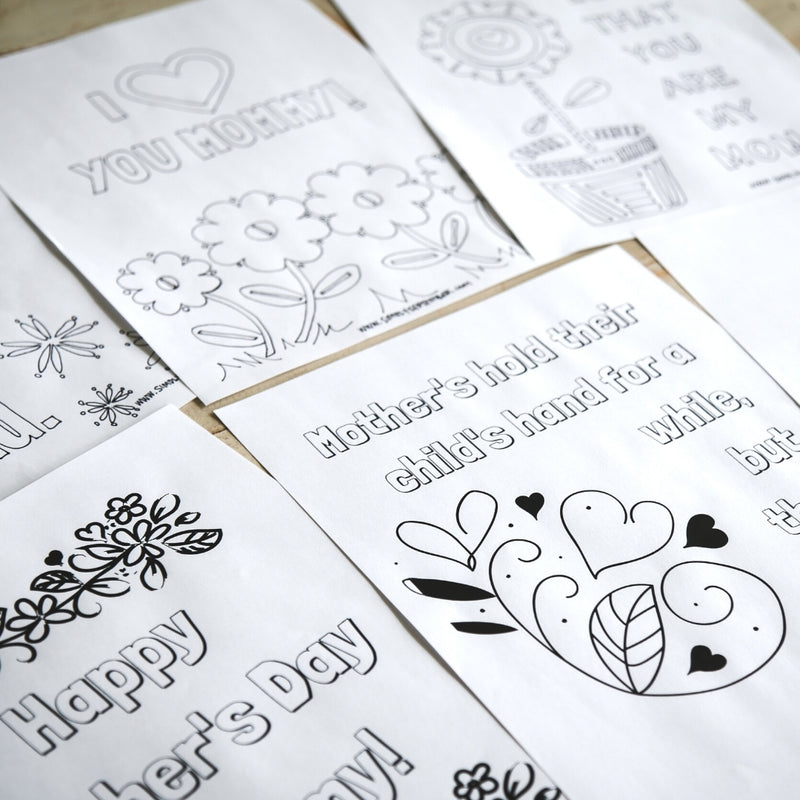 Mother's Day Coloring Pages-printable-Simply September