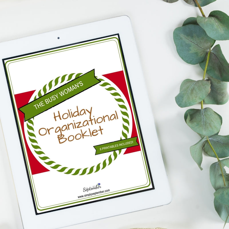 The Busy Woman's Holiday Organizational Booklet-printable-Simply September