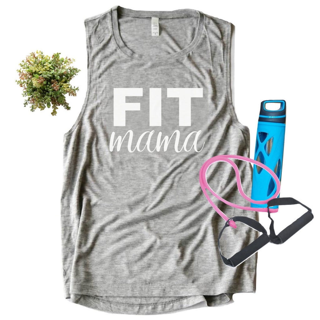 Fit Mama Muscle Tank-Simply September