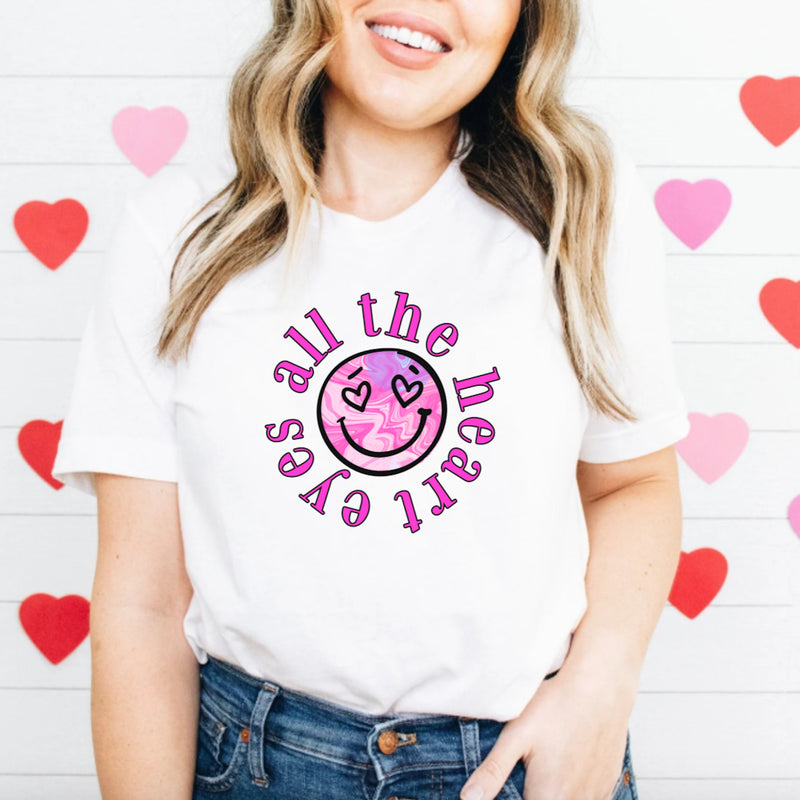 Womens All the Heart Eyes Valentines Day Shirt for Women, Valentine Shirt, Love shirt, Valentines Day Sweatshirt, Valentines Gift for her