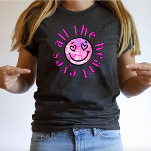 Womens All the Heart Eyes Valentines Day Shirt for Women, Valentine Shirt, Love shirt, Valentines Day Sweatshirt, Valentines Gift for her