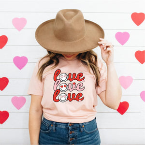 Womens Love Valentines Day Shirt for Women, Valentine Shirt, Love shirt, Smiley Face Shirt, Valentines Gift for Her, Valentine's Day Sweater