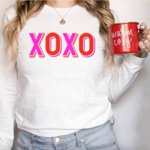 Womens XOXO Valentines Day T-Shirt for Women, Hugs and Kisses, Valentines Day Shirt, Valentines Gift for Her, XOXO Shirt, XOXO Tee