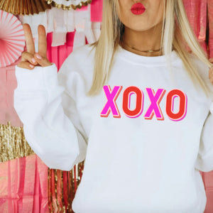 Womens XOXO Valentines Day Sweatshirt for Women, Hugs and Kisses, Valentines Day Shirt, Valentines Gift for Her, XOXO Sweatshirt