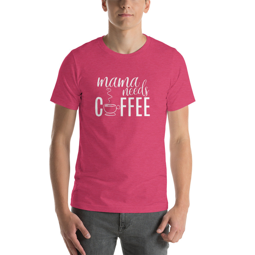 Mama Needs Coffee Shirt Large / Hot Pink